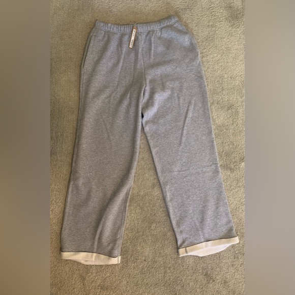 Skims Cotton Fleece Classic Straight Leg Pant Size Large - Picture 4 of 7